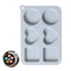thumbnail image 4 of Molde De Silicona Para Pasteles De 6 Cavidades, Molde Para Hornear De Liberación Rápida, Bandeja Para Hornear Reutilizable Antiadherente, La Cocina, El Festival De La Fiesta De Cumpleaños Advancent HA027998-02, 4 of 7