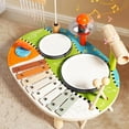 thumbnail image 2 of Kids Drum Set Multifunctional Drum And Wind Chimes Percussion Instrument Music Enlightenment Early Education Toy For Children, 2 of 6