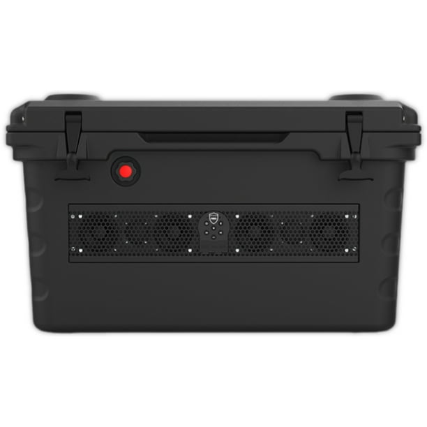 Hielera Negro con Barra de Sonido Marino Wet Sounds SHIVR-55-BLK 200W 55L