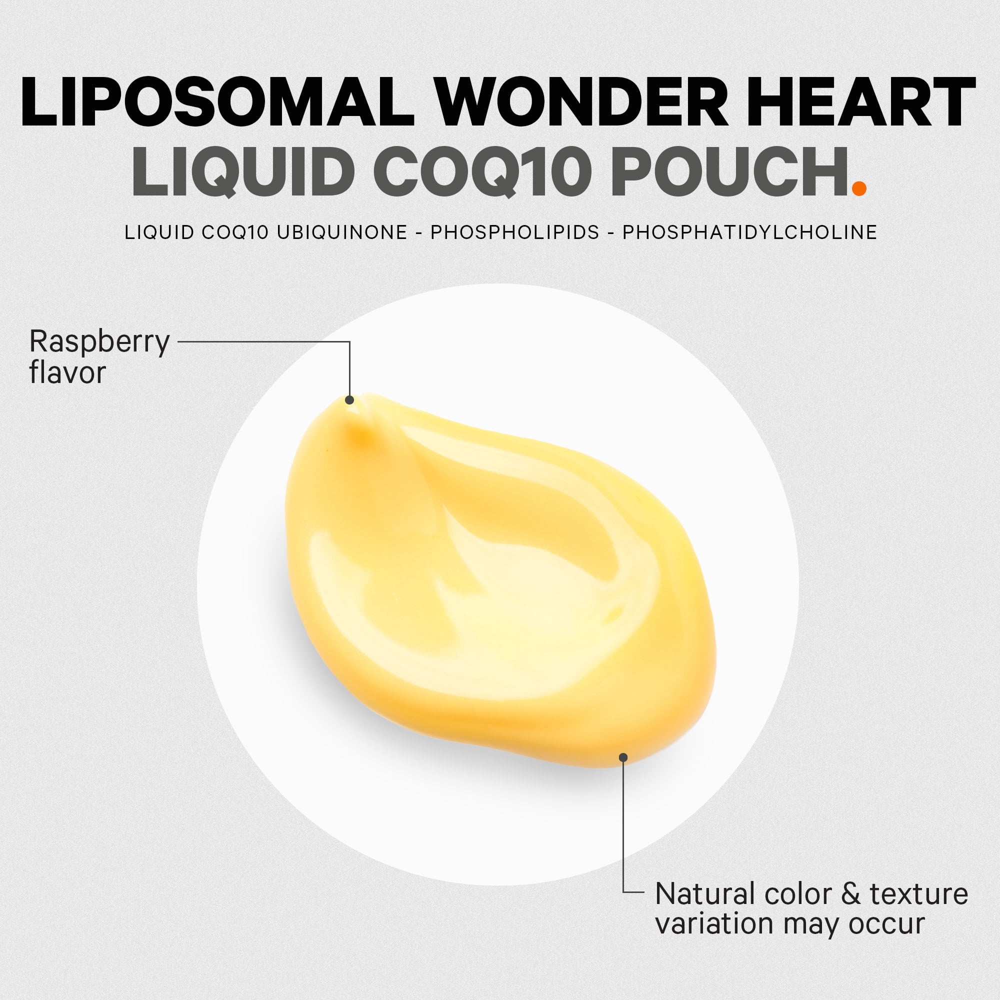 Codeage Nanofood Wonder Heart Liquid CoQ10 Liposomal Ubiquinone Supplement, Phosphatidylcholine, 30 Pouches