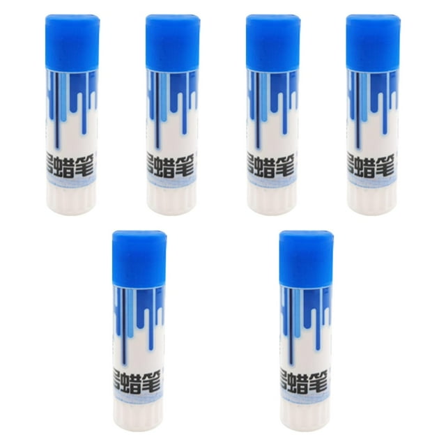yuksok Livestock Crayon Inoculation Rotatable Farming Livestock Marking Accessories 6 Piece Blue