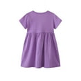 thumbnail image 2 of Emy Dola 2-7T Toddler Girls Cotton Dress Short Sleeve Cartoon Graphic A-Line Dresses for Little Kids - 1Pcs Fairy Princess, 2 of 6