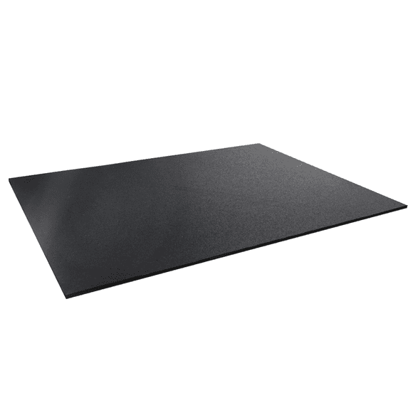 Rubber King Black 3 ft. x 4 ft. x 0.196 in. Rubber Fitness Utility Mat