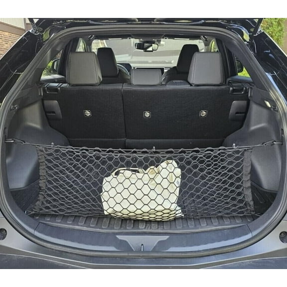 EACCESSORIES EA Rear Trunk Organizer Cargo Net for Subaru SOLTERRA 2023-2024 – Envelope Style Cargo Net for SUV – Premium Mesh Car Trunk Organizer Vehicle Carrier Storage – Compatible with SOLTERRA
