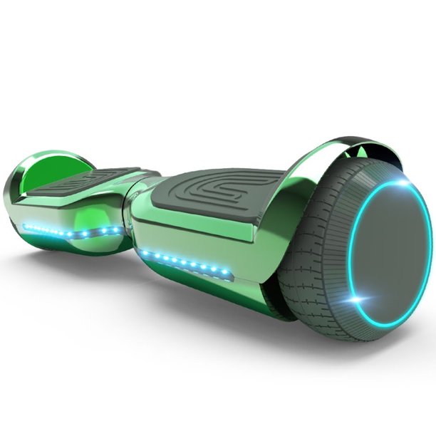 6.5'' Hoverboard with Front/Back LED & Bluetooth Speaker, SelfBalance Flash Wheel, UL Chrome