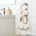 thumbnail image 3 of Yayeee 2 Pack Hand Towels for Bathroom 100% Cotton 16" x 28" Soft Absorbent Kitchen Towel, Fall Leaves, 3 of 7