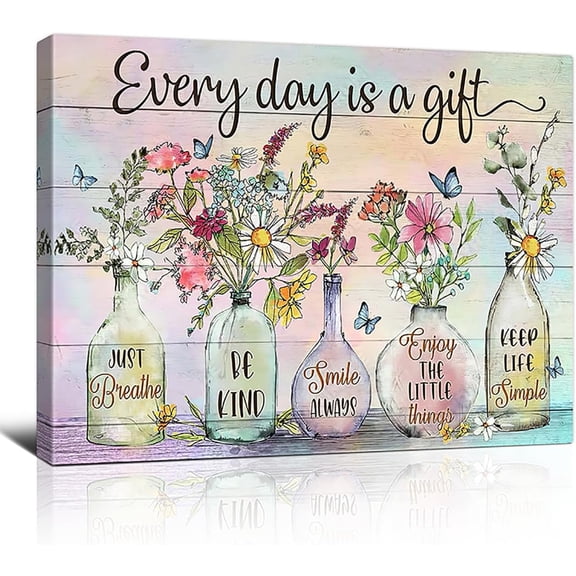 Inspirational Canvas Wall Art Encouraging Bible Verses Wall Decor Marson Jars God Says You Are Wall Art For Home Office Dining Room Bathroom Wall Decor Farmhouse Wall Art Framed 16x12in