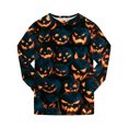 thumbnail image 5 of NOEGOEU Kids Boys Girls Halloween Pajamas Long Sleeve Top and Pants Sleepwear Set 2-9Y (Black,4-5 Years), 5 of 7