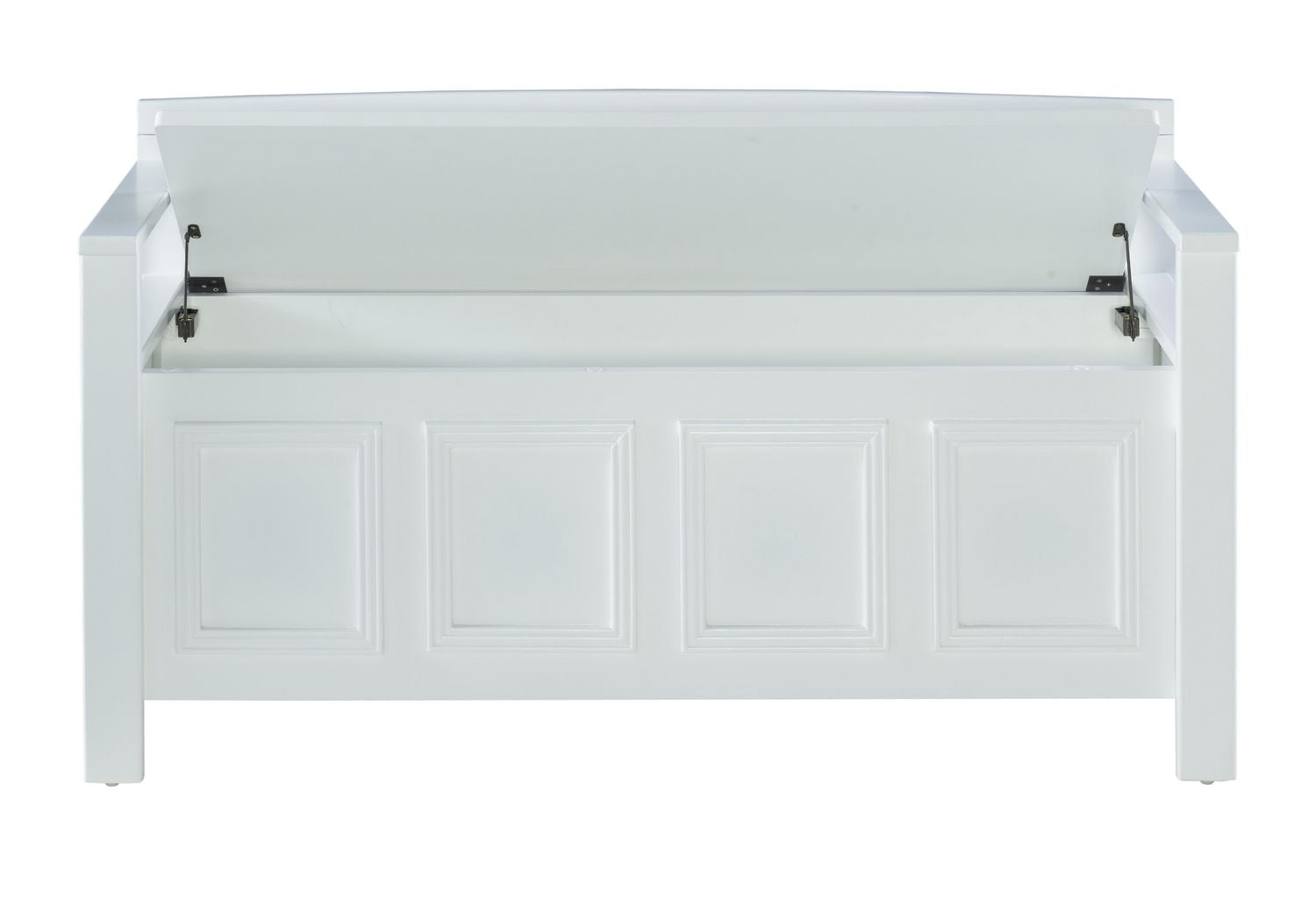 Niles White Storage Bench