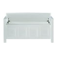 thumbnail image 2 of Niles White Storage Bench, 2 of 8