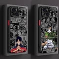 thumbnail image 4 of Funda de teléfono translúcida esmerilada de Anime One Piece para Apple iPhone 15 14 13 12 11 XS XR X 8 7 SE Pro Max Plus Mini, 4 of 5