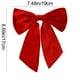 thumbnail image 3 of Adorno Navideño de Terciopelo con Forma de Lazo Pequeño para Árbol de Navidad, Decoración para Ventanas, Adornos Navideños., 3 of 6