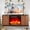 Walunt, variant on LEFHDA Modern Fireplace TV Stand with 23" Electric Flame & 2-Door Storage, 62" Entertainment Center for 75" TVs, Features Remote Control and Curved Design (Oak)