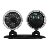 2-in-1 Car Dashboard Compass with Adjustable Mount and Thermometer for Navigation, Marine, Truck, and Vehicle Use