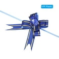 thumbnail image 4 of Unique Bargains 3.3inch Pull Bows Gift Wrapping Pull Bow Gold Thread Style Baskets Present Bows Ribbon Dark Blue 100 Pcs, 4 of 6