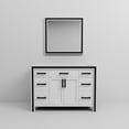 thumbnail image 5 of Lexora Home Ziva 48" Single Vanity with Mirror in White, 5 of 6