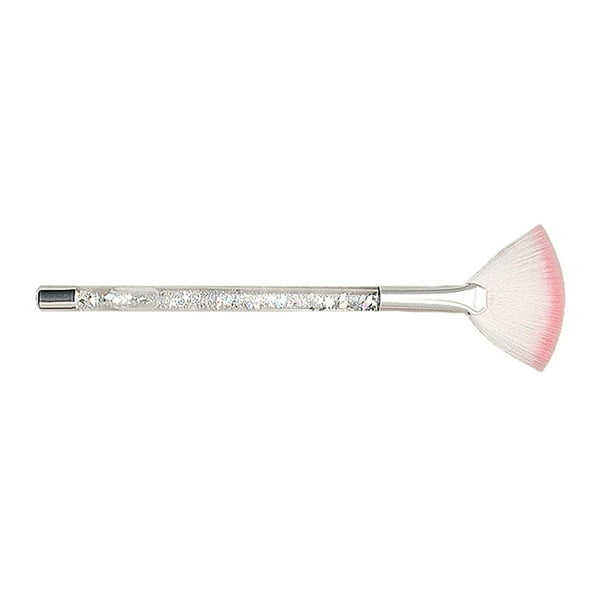 Brocha de maquillaje tipo abanico, práctica y duradera, con mango de arena movediza, agarre ergonómico y cómoda. Argén
