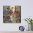 thumbnail image 4 of Luxe Metal Art 'Garden Hues 1'  by Silvia Vassileva Metal Wall Art, 12" x 12", 4 of 9