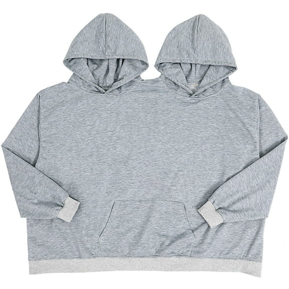 MIPCASE 1 Set Double Hoodie Oversized Sweatshirt Comfortable Fit Breathability Funny Hoodies For Couples