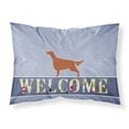 thumbnail image 1 of Carolines Treasures BB5497PILLOWCASE Irish Setter Welcome Fabric Standard Pillowcase, 1 of 2