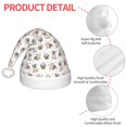 thumbnail image 6 of Cauagu Pugs Pattern Christmas Hat for Kids,Xmas Holiday Hat Santa Hat for Boys & Girls Festive Headwear Accessories for Christmas/New Year/Holiday, 6 of 6
