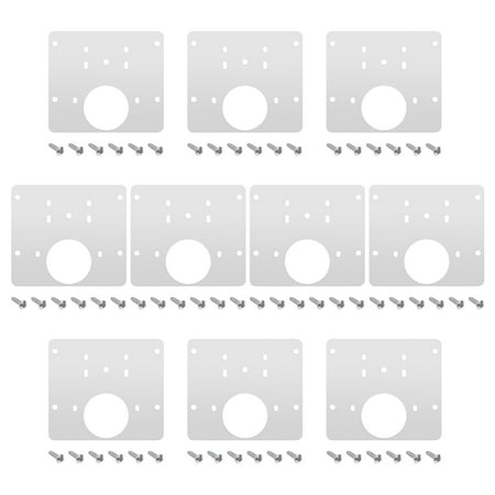 

Hinge Repair Plate Stainless Steel Repair Plate Bracket with Mounting Screws for Furniture Shelves Cabinet (10 Pcs)