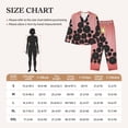 thumbnail image 4 of Fuzoiu Happy New Year3 Print Women's Long-Sleeved Pajama,Lounge Button Down Nightwear,Womens Notch Collar Pajama Set-Medium, 4 of 7
