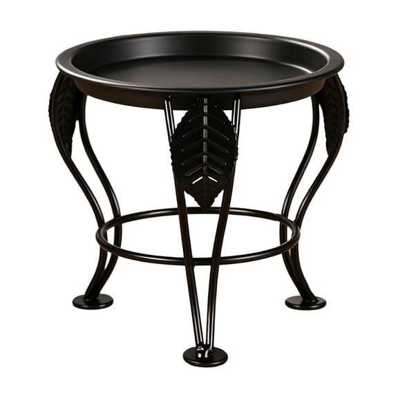 Metal Plant Stand, Vintage Iron Flower Pot Holder with Scroll Design, Rustproof Indoor Outdoor Plant Stand for Living Room, Balcony, Patio, and Garden