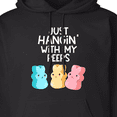 thumbnail image 3 of Inktastic Easter Hangin' with My Peeps Adult Hoodie Sweatshirt, 3 of 4