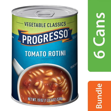 (6 Pack) Progresso Vegetable Classics Tomato Rotini Soup, 19