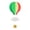 Green, variant on Beauos Purple Hot Air Balloon Hanging Decor Paper Cloud Garland for Graduation Birthday Party Nursery Ceiling Decor (1Pcs, 7.5X7In)