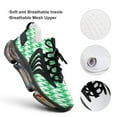 thumbnail image 4 of Sage Green And White Ripple Walking Shoes for Men Woman Lightweight Tennis Fashion Elastic Sports Shoes Cushion Basketball Shoes, 4 of 7