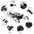 thumbnail image 4 of Campingsurvivals 10ft Portable Inflatable Assault Boat,Fishing Boat Kit, Max Load 600 lbs, Gray/White/Black, 4 of 8