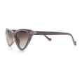 thumbnail image 6 of Womens Triangle Gothic Fashion Cat Eye Plastic Retro Sunglasses Beige - Brown, 6 of 8