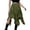 Army Green., variant on Midi Skirts for Women,High Low Skirts,Solid Color Gothic Punk Style Midi Skirt Fashion Streetwear For Summer Season Skirts