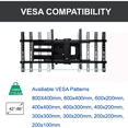 thumbnail image 5 of Soporte Tv Pared Con Brazo 109cm Para 42-86 Pulgadas Lab.G, Negro, 5 of 5