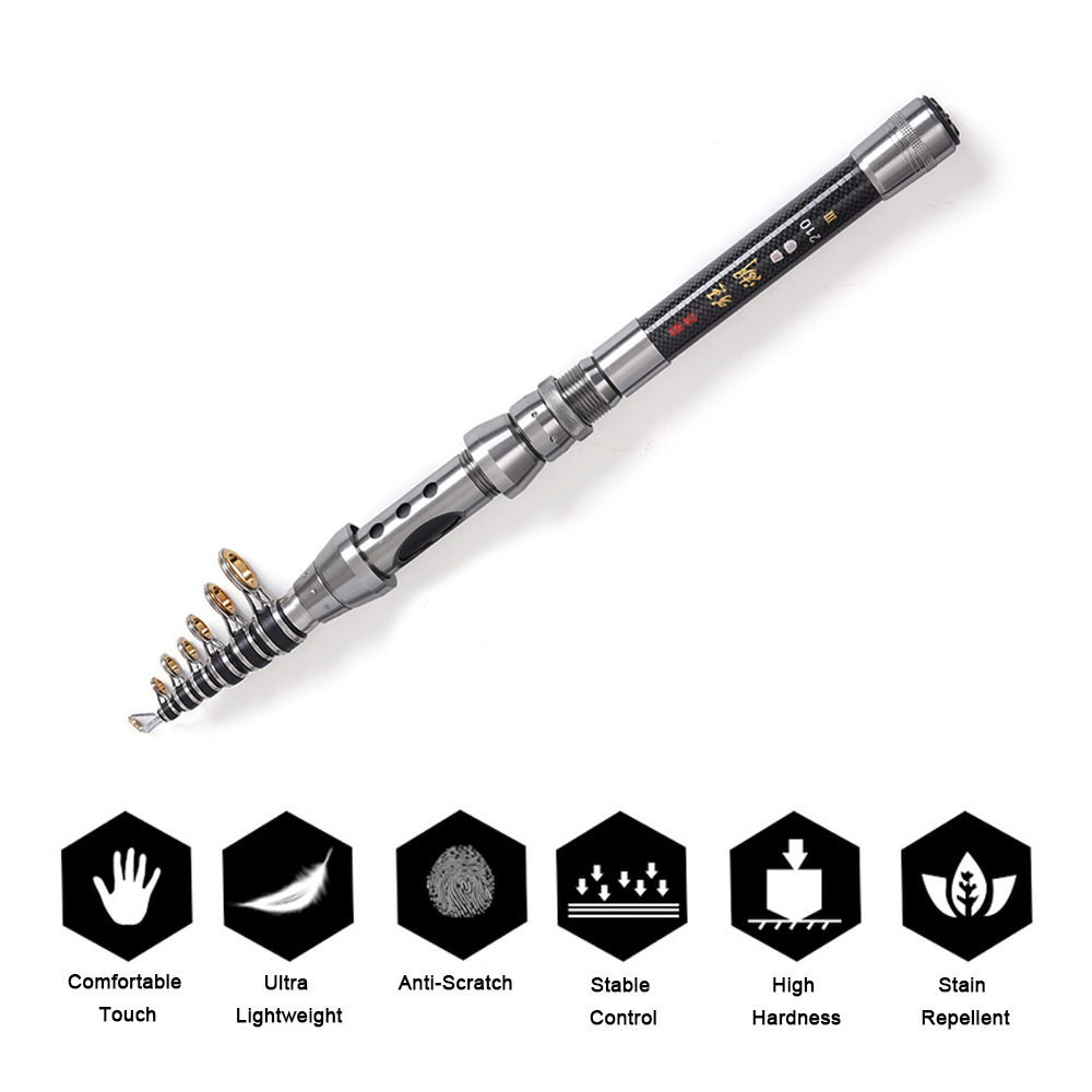 Telescopic Fishing Rod and Reel Combo Full Kit Spinning Fishing Reel Gear Organizer Pole Set
