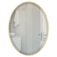 thumbnail image 6 of OVALCREST - Singapore Framed Floating Oval Mirror - Gold Leaf - 12 5/8" x 16 5/8", 6 of 8