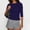 A1_Navy, variant on Boat Neck 3/4 Length Sleeve Crop Top Slim Fitted Basic Cropped Tee Shirts Soft Stretchy Casual Fitted 3/4 Sleeve T Shirt for Women Trendy Slim Fit Shirts Basic Going Out Tops Navy S