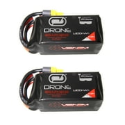 Venom Graphene 90C 4S 1300mAh 14.8V Drone Racing LiPo Battery x2 Packs - UNI 2.0