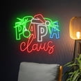 thumbnail image 3 of Handmadetneonsign Papa Claus Neon Sign, Santa Claus Led Sign, Merry Christmas Neon Light, Happy, 3 of 5