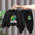 thumbnail image 2 of TOWED22 Baby Boy Fall Clothes Set Long Sleeve Dinosaur Print Sweatshirt Pants Toddler Infant Outfits(Blazer,9-10 Y), 2 of 4