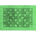 thumbnail image 1 of Ahgly Company Indoor Rectangle Oriental Emerald Green Modern Area Rugs, 8' x 10', 1 of 4