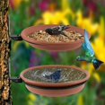 thumbnail image 2 of Bebedero para pájaros, comedero para pájaros independiente al aire libre, baños para pájaros silvestres, alimentador de alimentos para bañera colgante, kit de decoración de jardín para atraer pájaros, 2 of 5