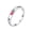 Pink, variant on Women's Stainless Steel 3mm Simple Heart Stacking Band Rings Wedding Statement Ring Black Size 9
