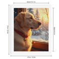 thumbnail image 2 of Paint By Numbers Kit for Adults Beginner - Golden Dog Winter Sunset Snowfall DIY Canvas Painting Kits for Adults, Frameless Paint By Number for Adults for Home Wall Decor 16x20 Inch, 2 of 7