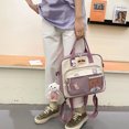 thumbnail image 2 of Mochila de hombro Kawaii para estudiantes japoneses coreanos bolso escolar de Likrtyny  nailon de Color bandolera de viaje para chica bonita, 2 of 9
