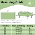 thumbnail image 6 of decorUhome 6Pcs Disposable Tablecloth for Rectangular Table, 54x108 Inch Blue and White Checkered Table cover for Party, Birthday, Picnic, 6 of 8
