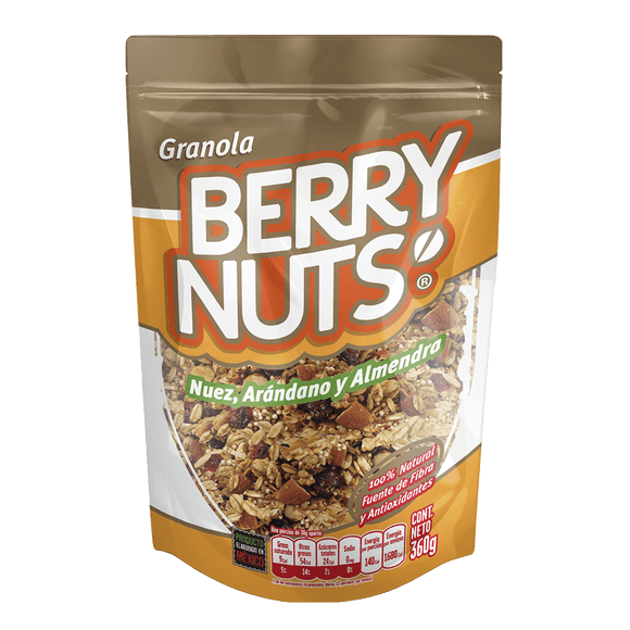 Granola Berry Nuts con Nuez, Arándano y Almendra 360g