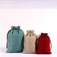 thumbnail image 6 of GASTROPOD Burlap Drawstring Pocket Festival Gift Bag Linen Jewelry Small Bags Wedding 10 Pcs, 6 of 7